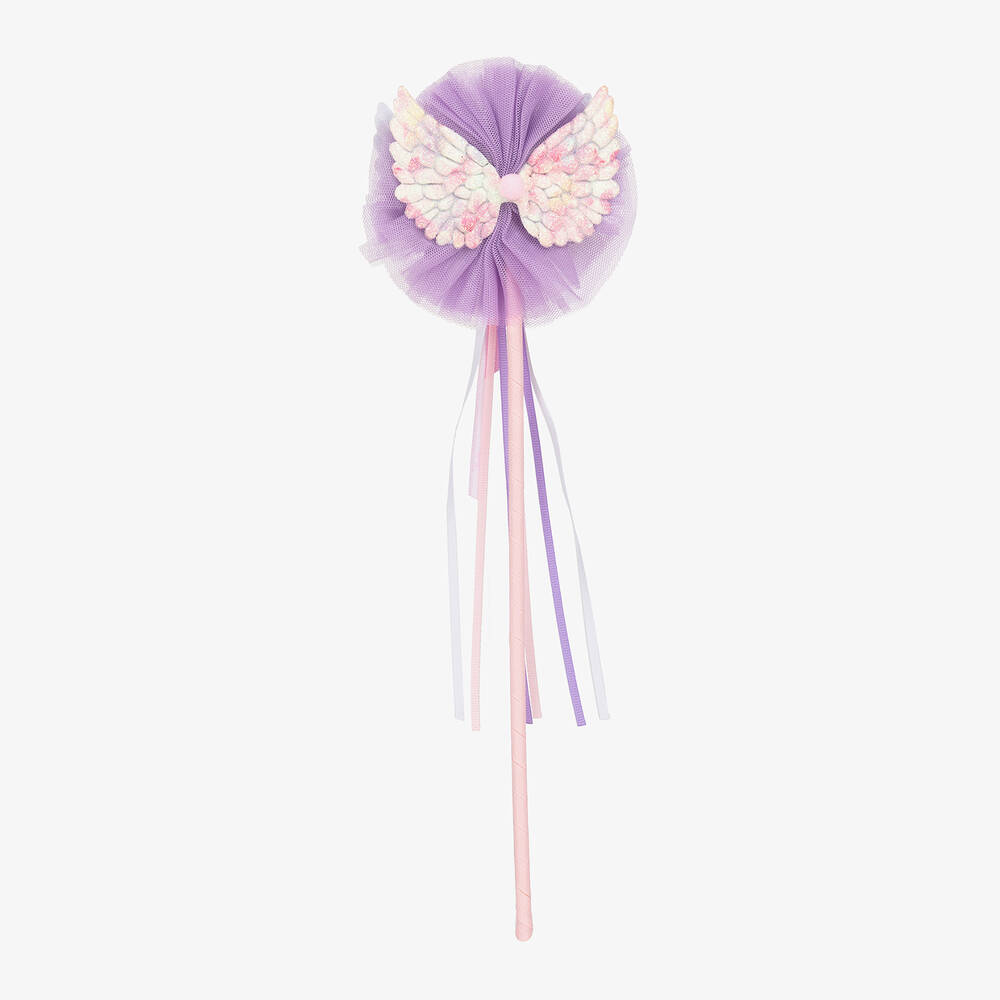 Souza-Girls Purple Tulle Fairy Wings Wand | Childrensalon