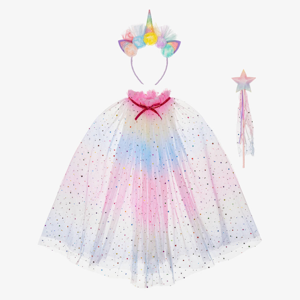 Souza-Girls Rainbow Unicorn Cape Dress-Up Set | Childrensalon