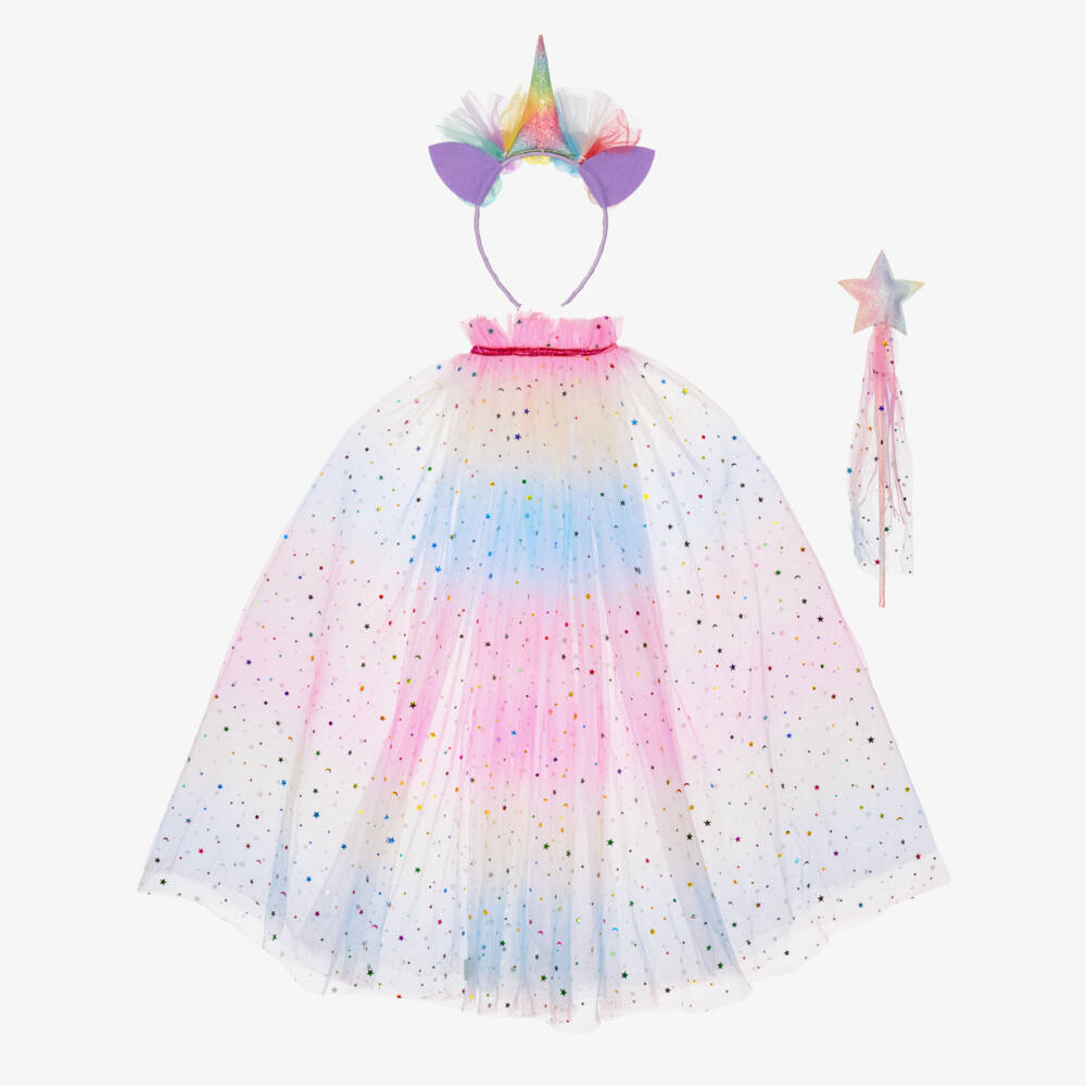 Souza-Girls Rainbow Unicorn Cape Dress-Up Set | Childrensalon