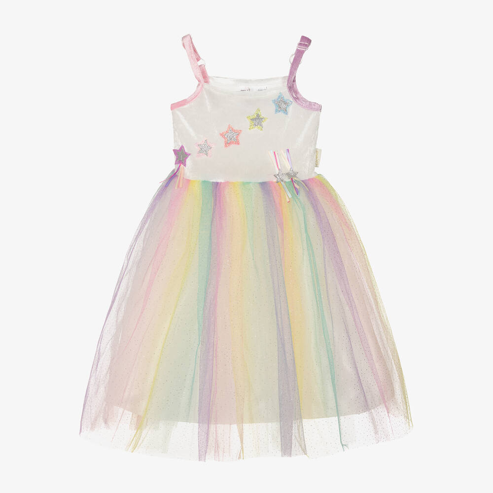 Souza-Girls White & Pink Tulle Fairy Costume | Childrensalon