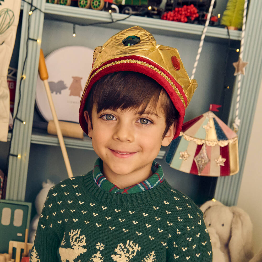Souza-Red & Gold Dressing-Up Crown | Childrensalon