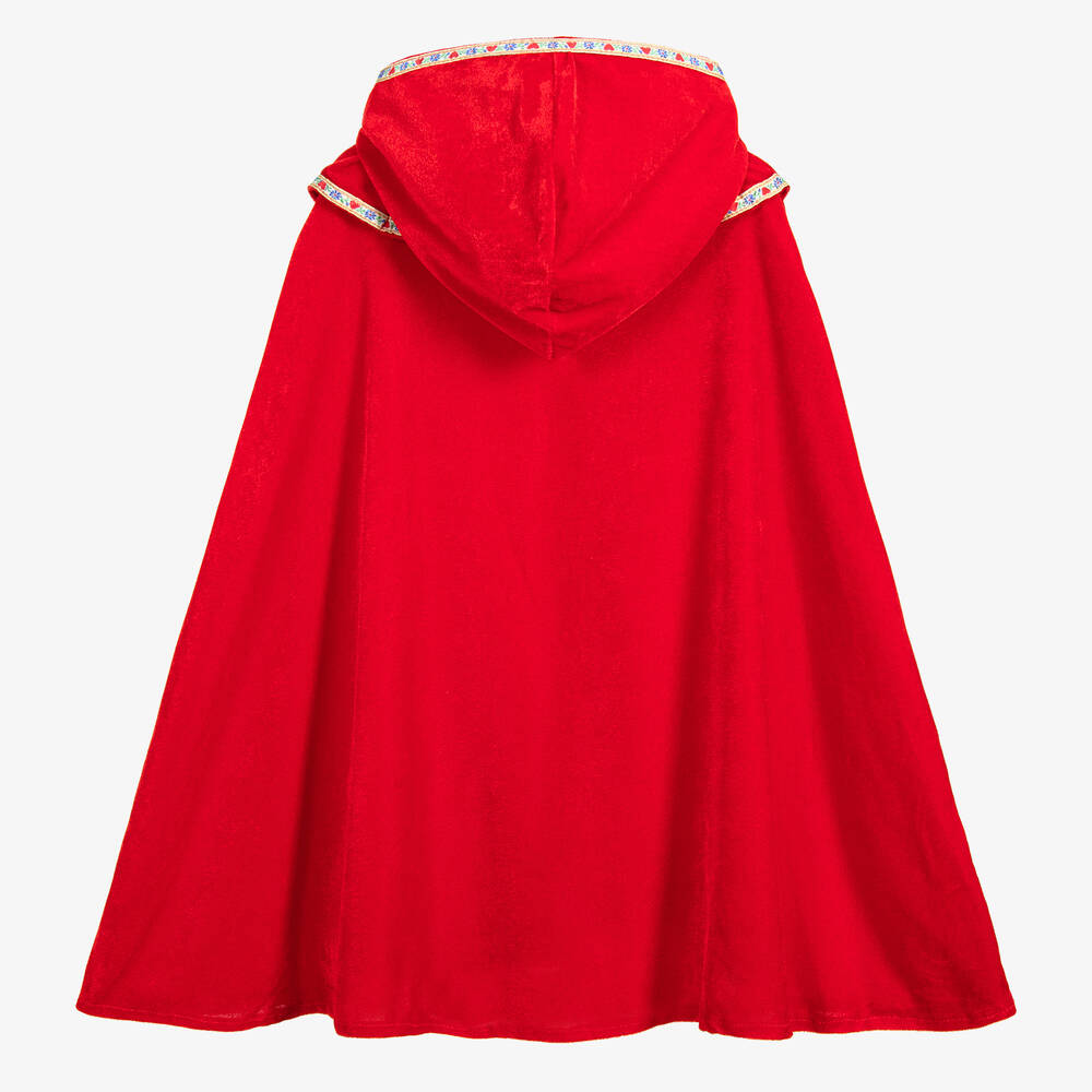 Souza-Red Riding Hood Velour Cape | Childrensalon