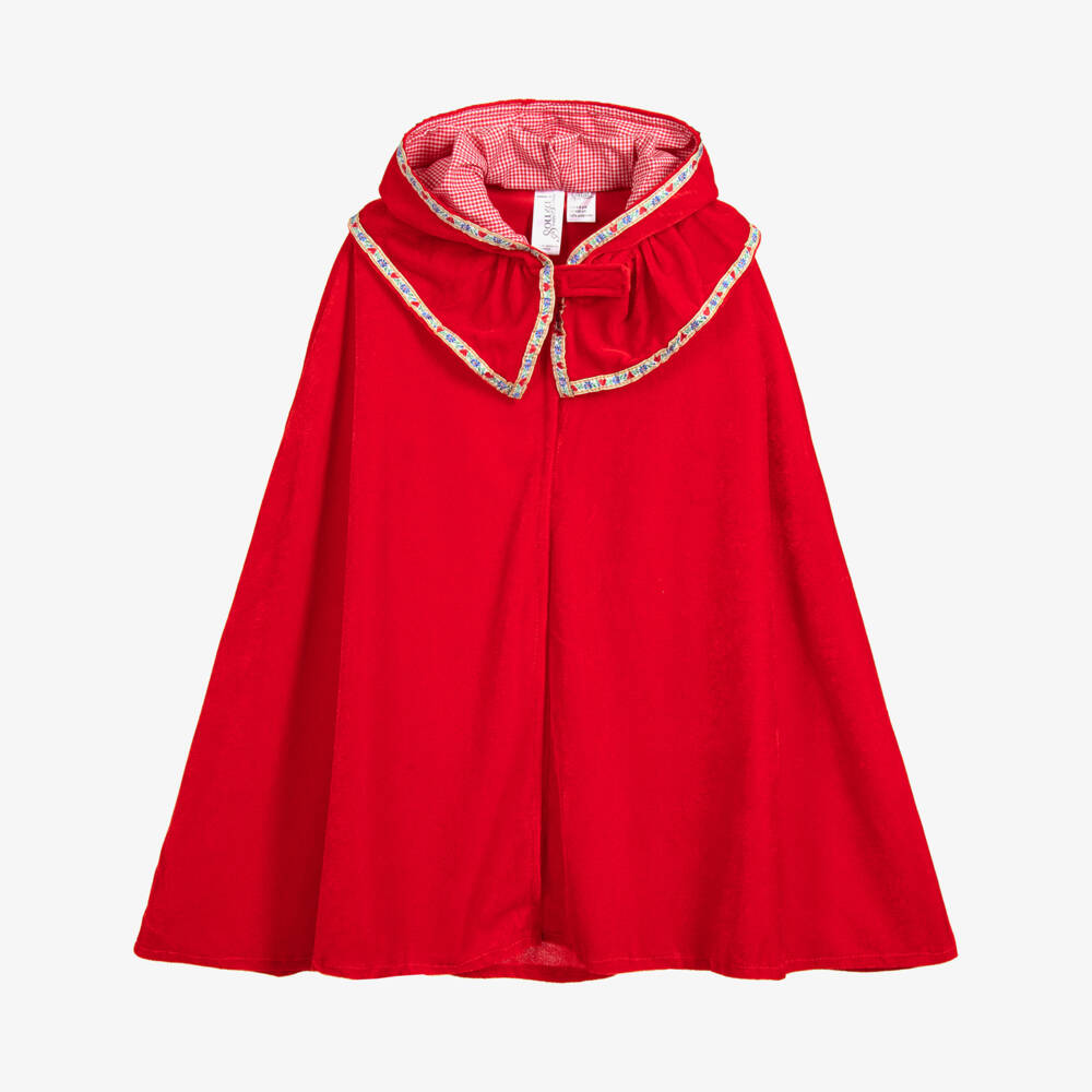 Souza-Red Riding Hood Velour Cape | Childrensalon