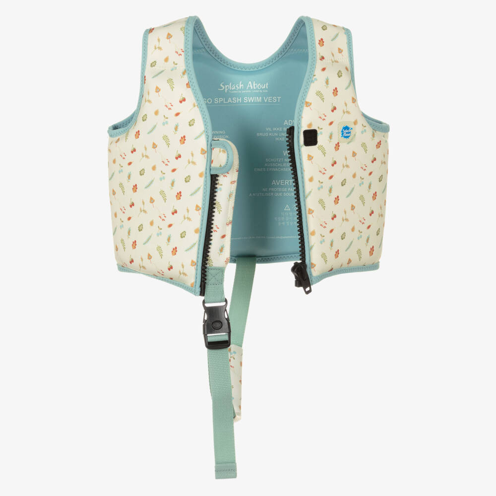 Splash About-Beige Woodland Print Float Suit | Childrensalon