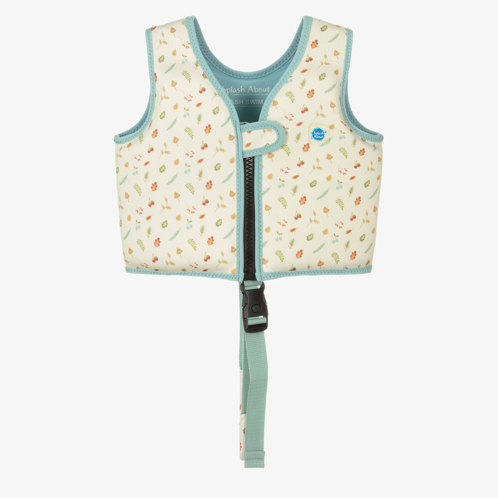 Splash About-Beige Woodland Print Float Vest | Childrensalon