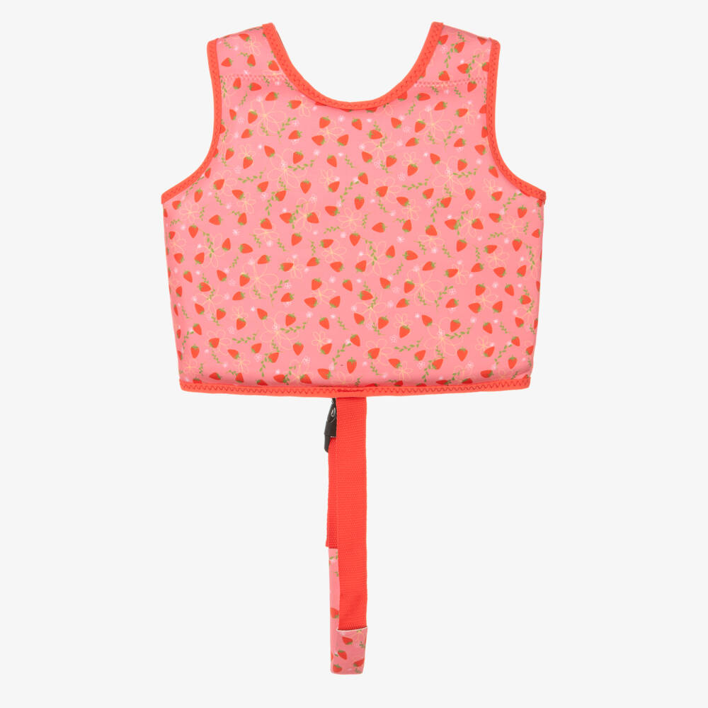 Splash About-Girls Pink Strawberry Print Float Vest | Childrensalon