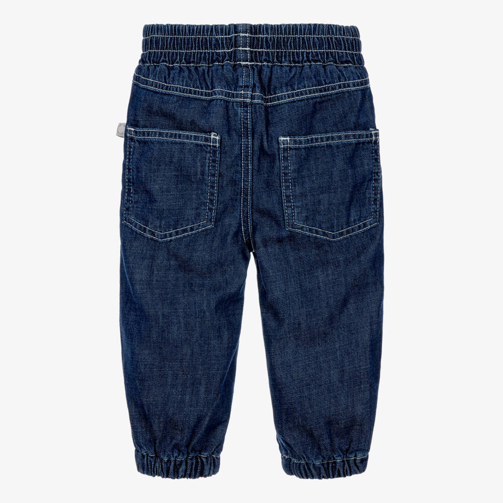 Stella McCartney Kids-Baby Boys Blue Denim Superhero Jeans | Childrensalon