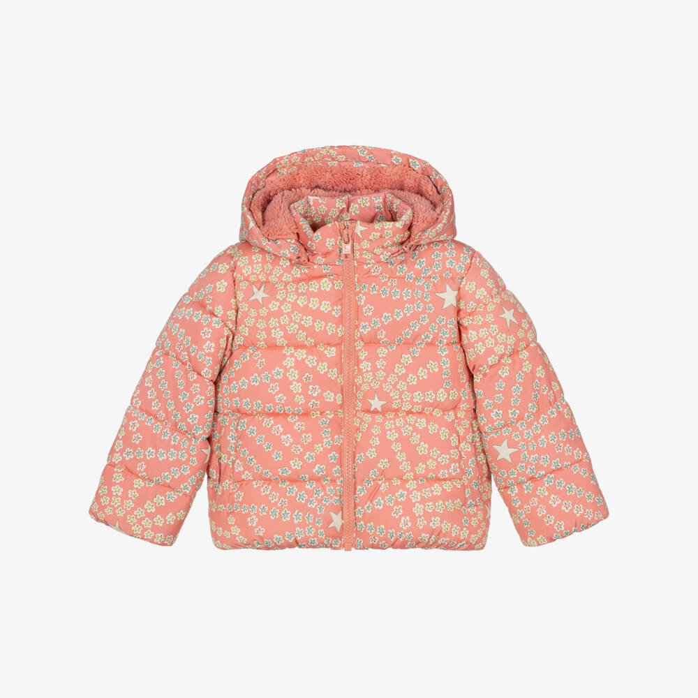 Stella McCartney Kids-Baby Girls Pink Padded Jacket | Childrensalon