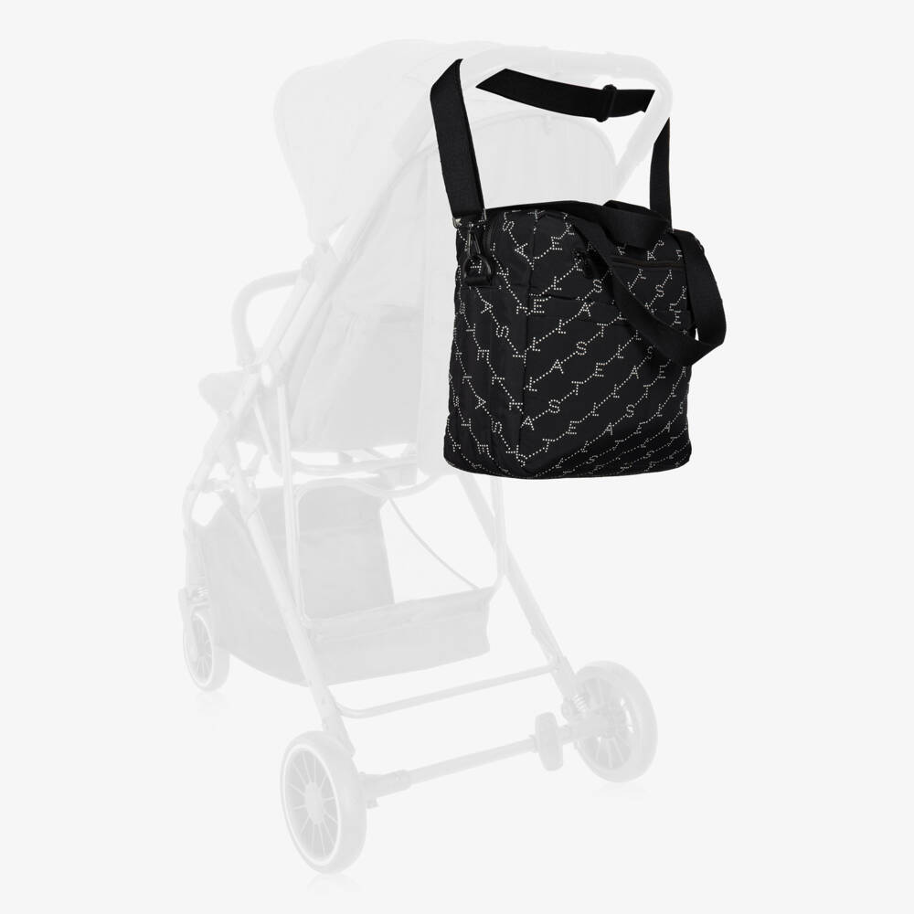Stella McCartney Kids-Black Padded Baby Changing Bag (30cm) | Childrensalon