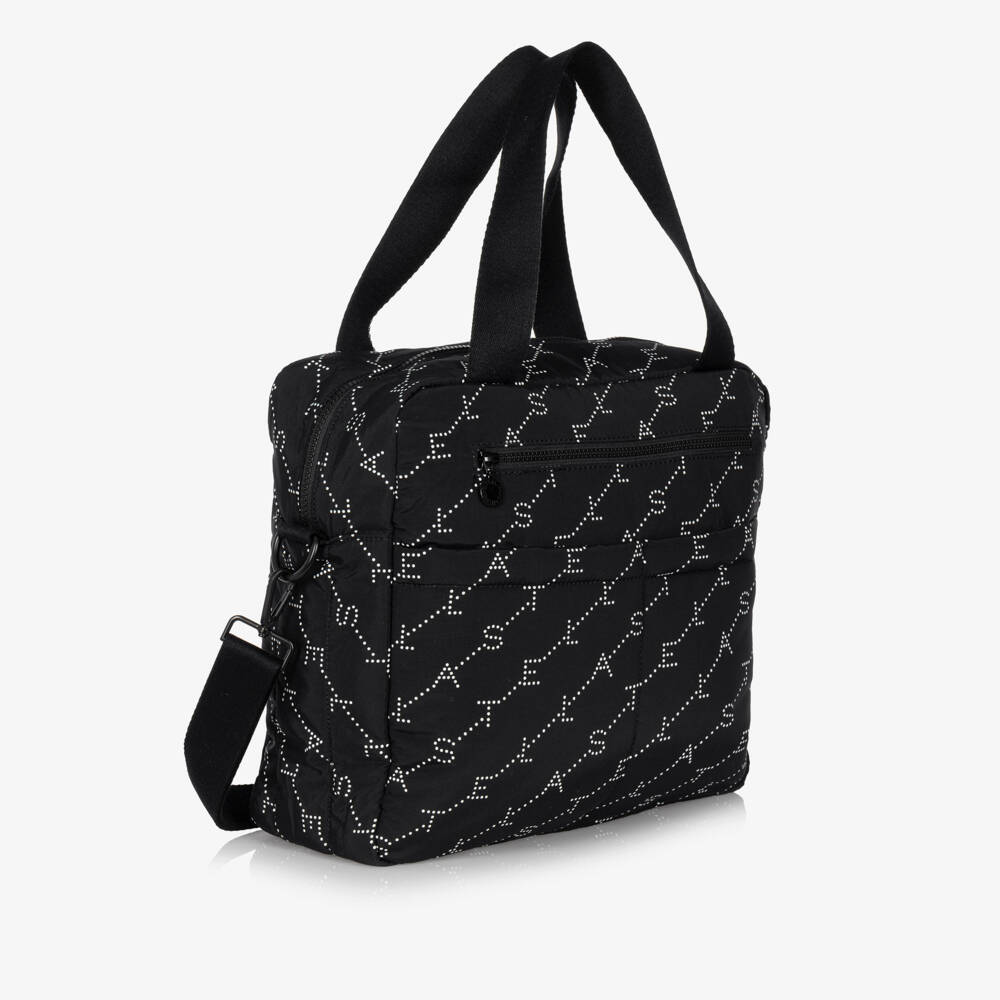 Stella McCartney Kids-Black Padded Baby Changing Bag (30cm) | Childrensalon