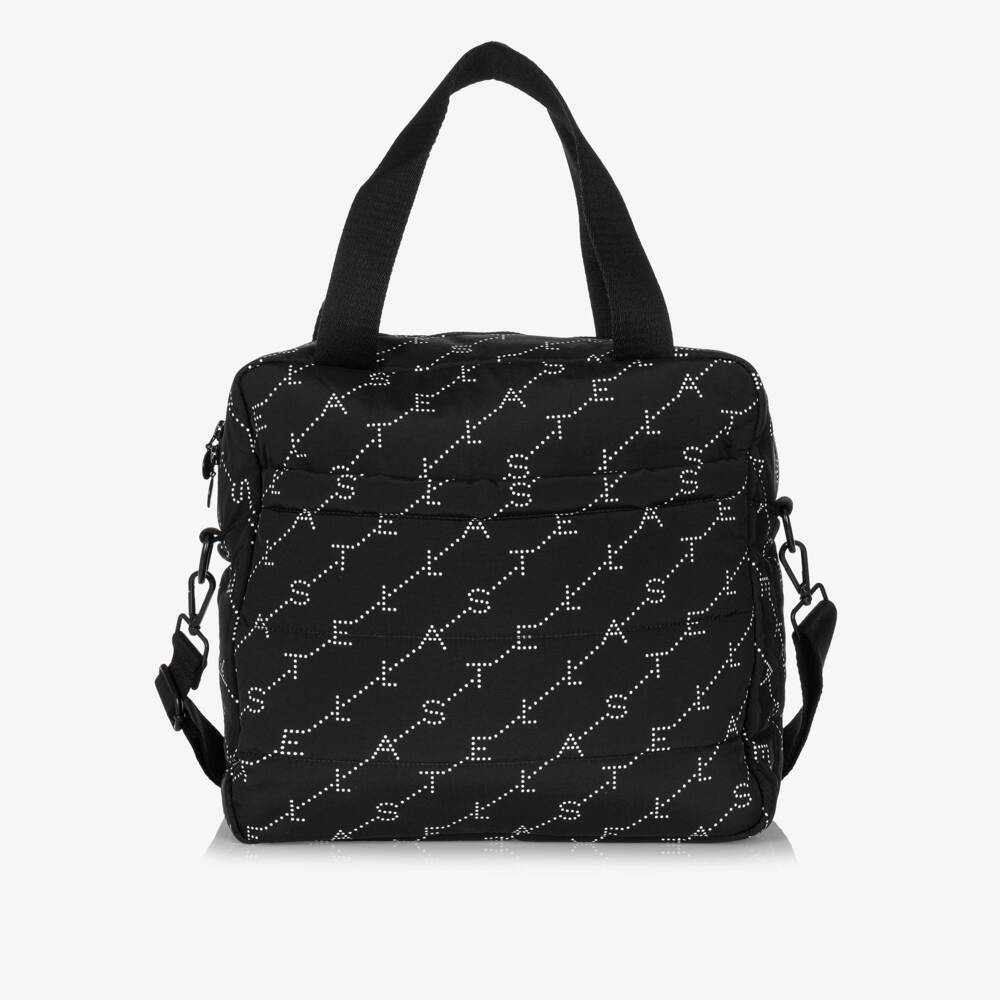 Stella McCartney Kids-Black Padded Baby Changing Bag (30cm) | Childrensalon