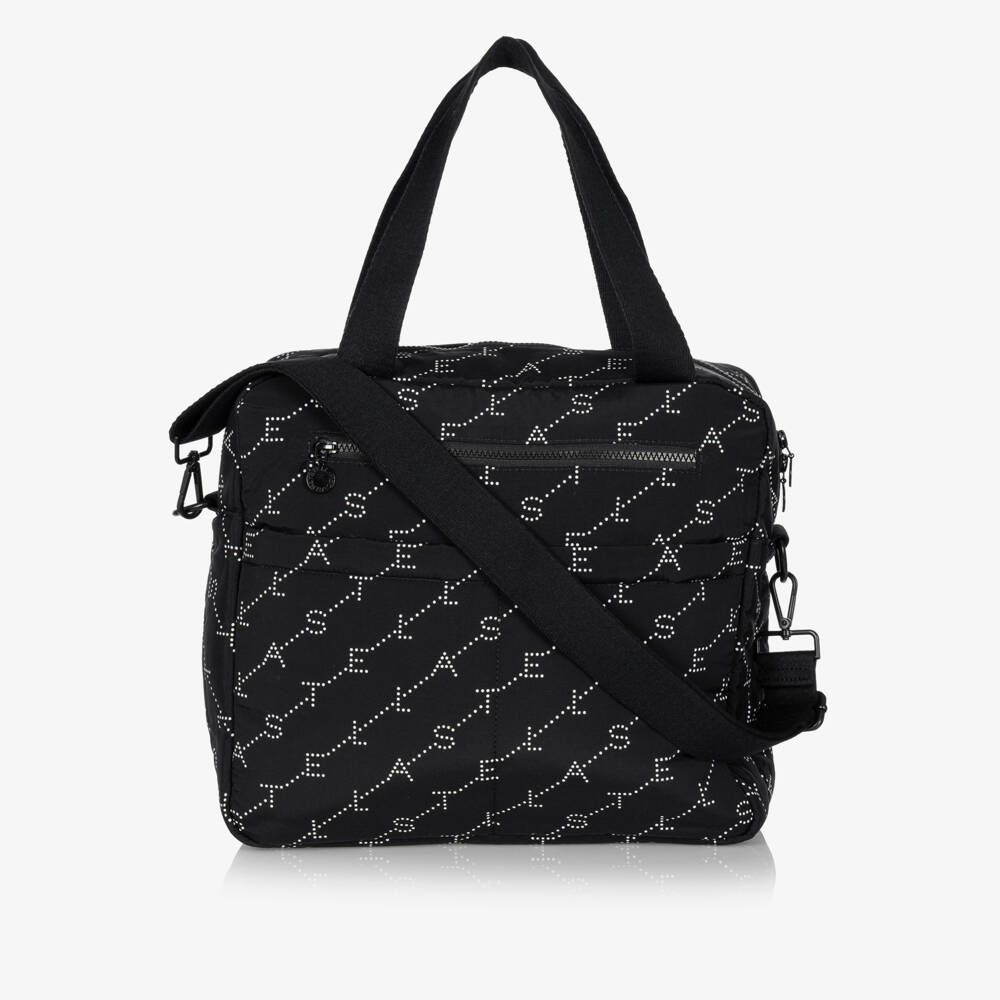 Stella McCartney Kids-Black Padded Baby Changing Bag (30cm) | Childrensalon