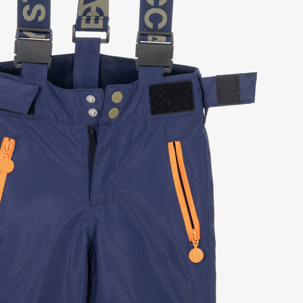 Stella McCartney Kids-Boys Blue & Green Technical Ski Pants | Childrensalon