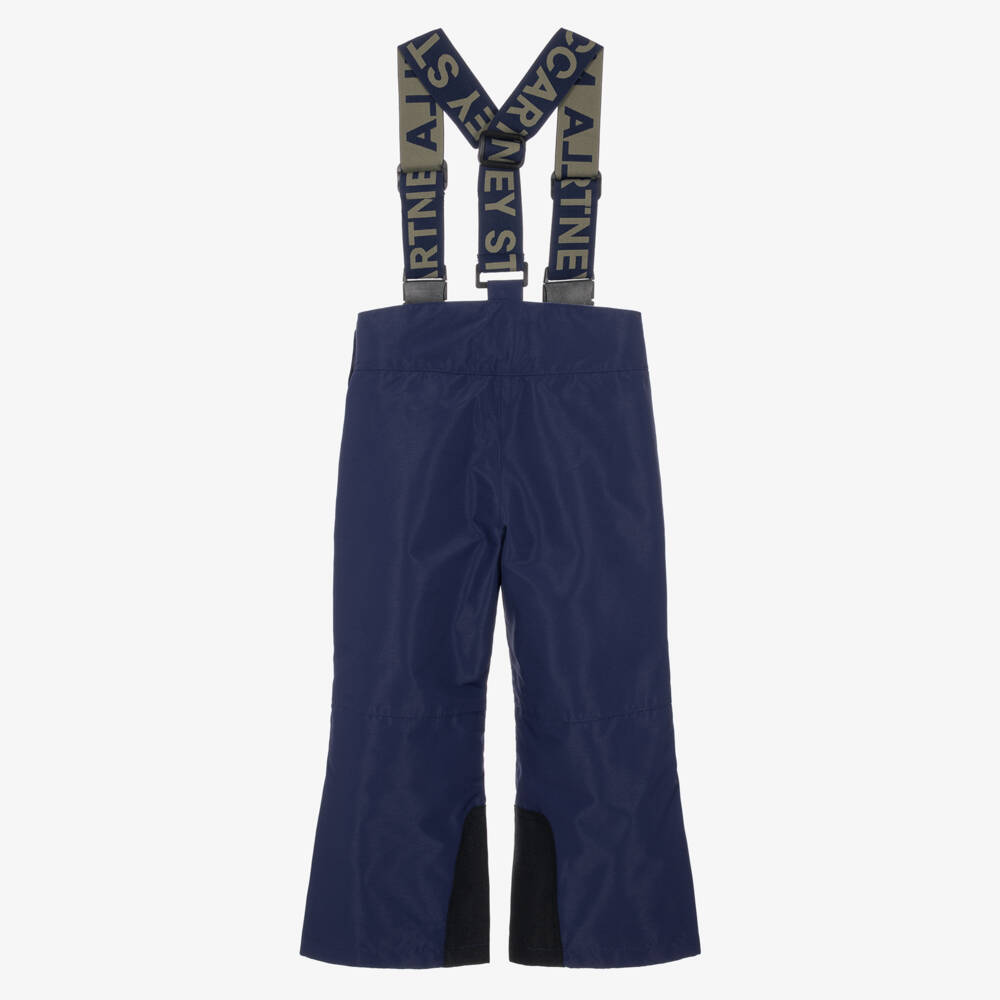 Stella McCartney Kids-Boys Blue & Green Technical Ski Pants | Childrensalon