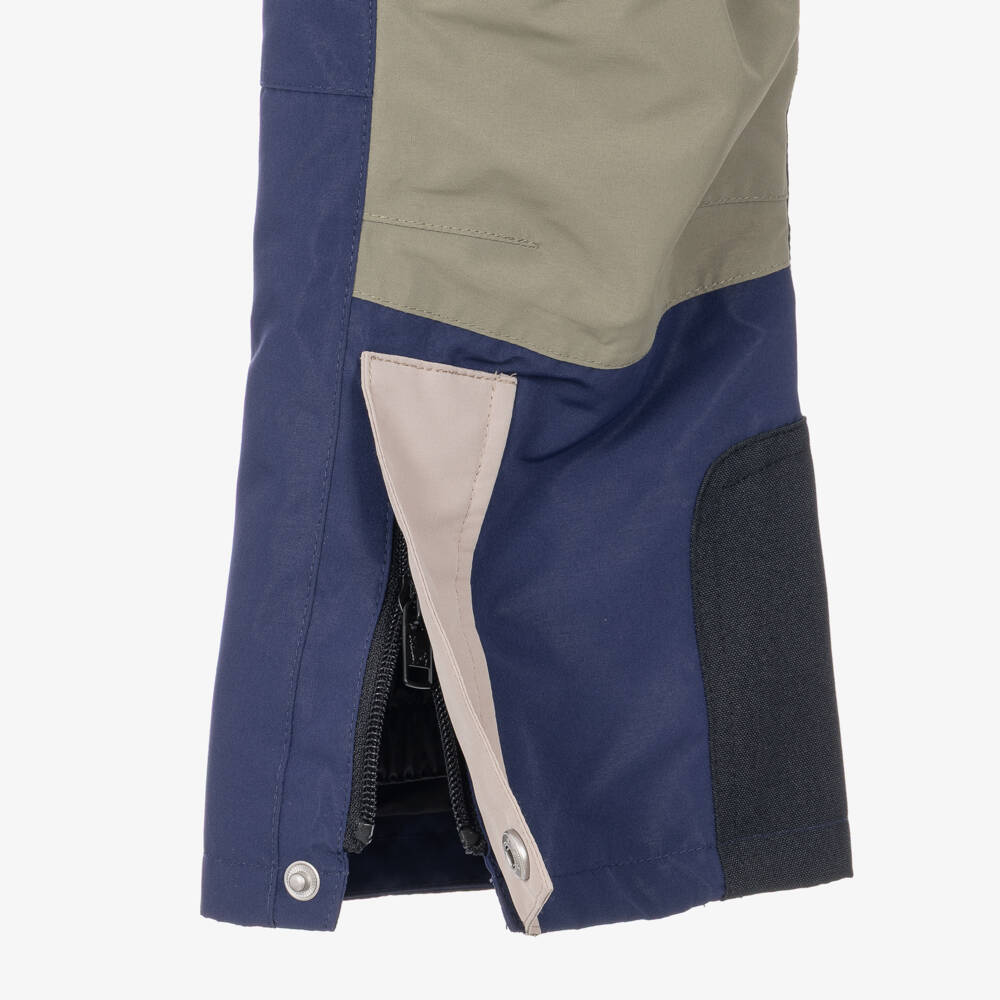 Stella McCartney Kids-Boys Blue & Green Technical Ski Pants | Childrensalon