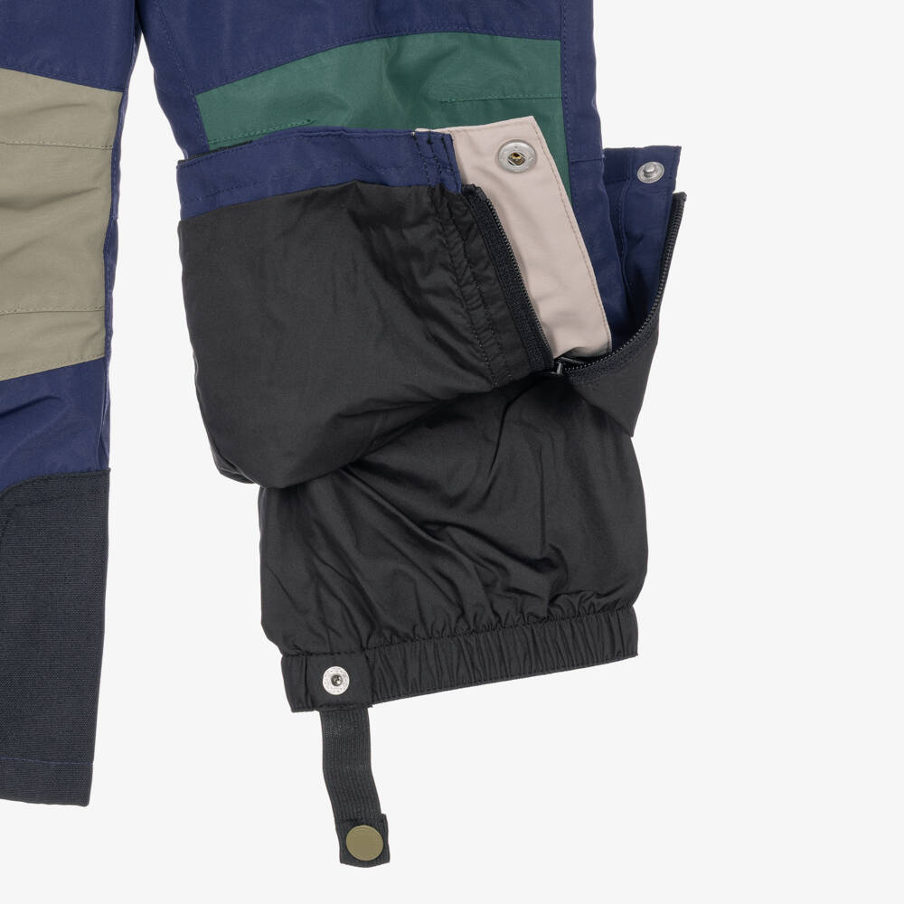 Stella McCartney Kids-Boys Blue & Green Technical Ski Pants | Childrensalon