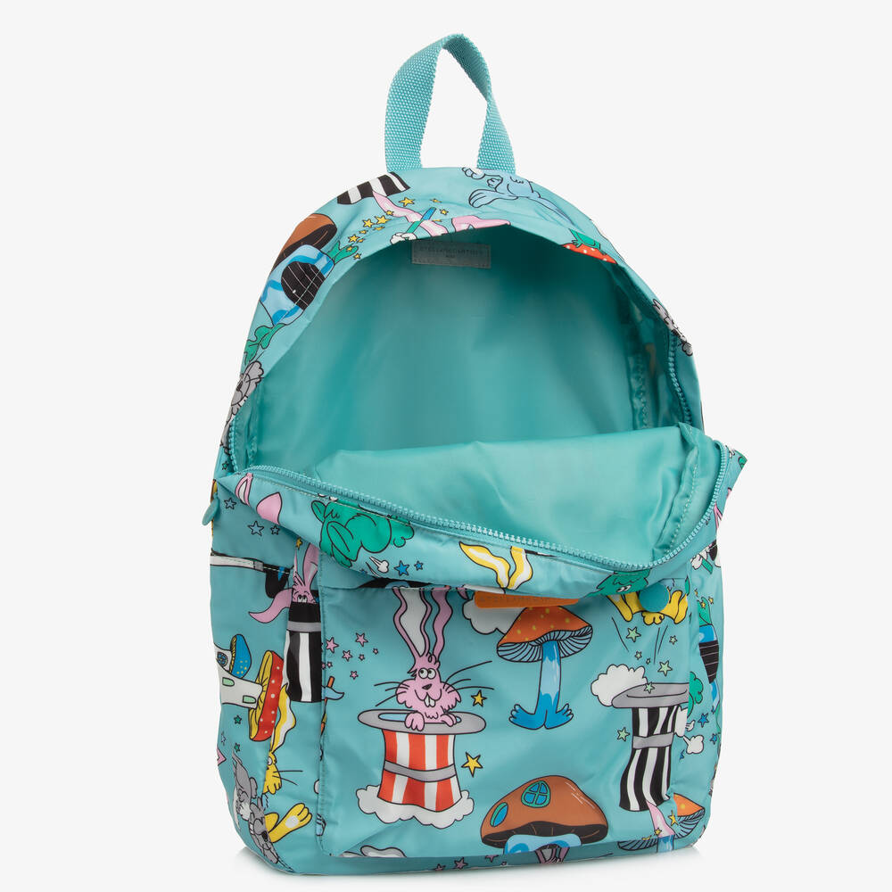 Stella McCartney Kids-Boys Blue Magic Rabbit Backpack (41cm) | Childrensalon