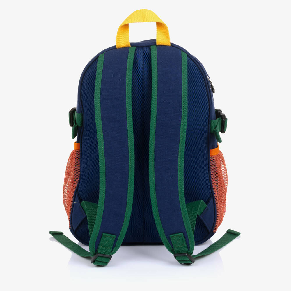 Stella McCartney Kids-Boys Blue Tennis Theme Backpack (40cm) | Childrensalon