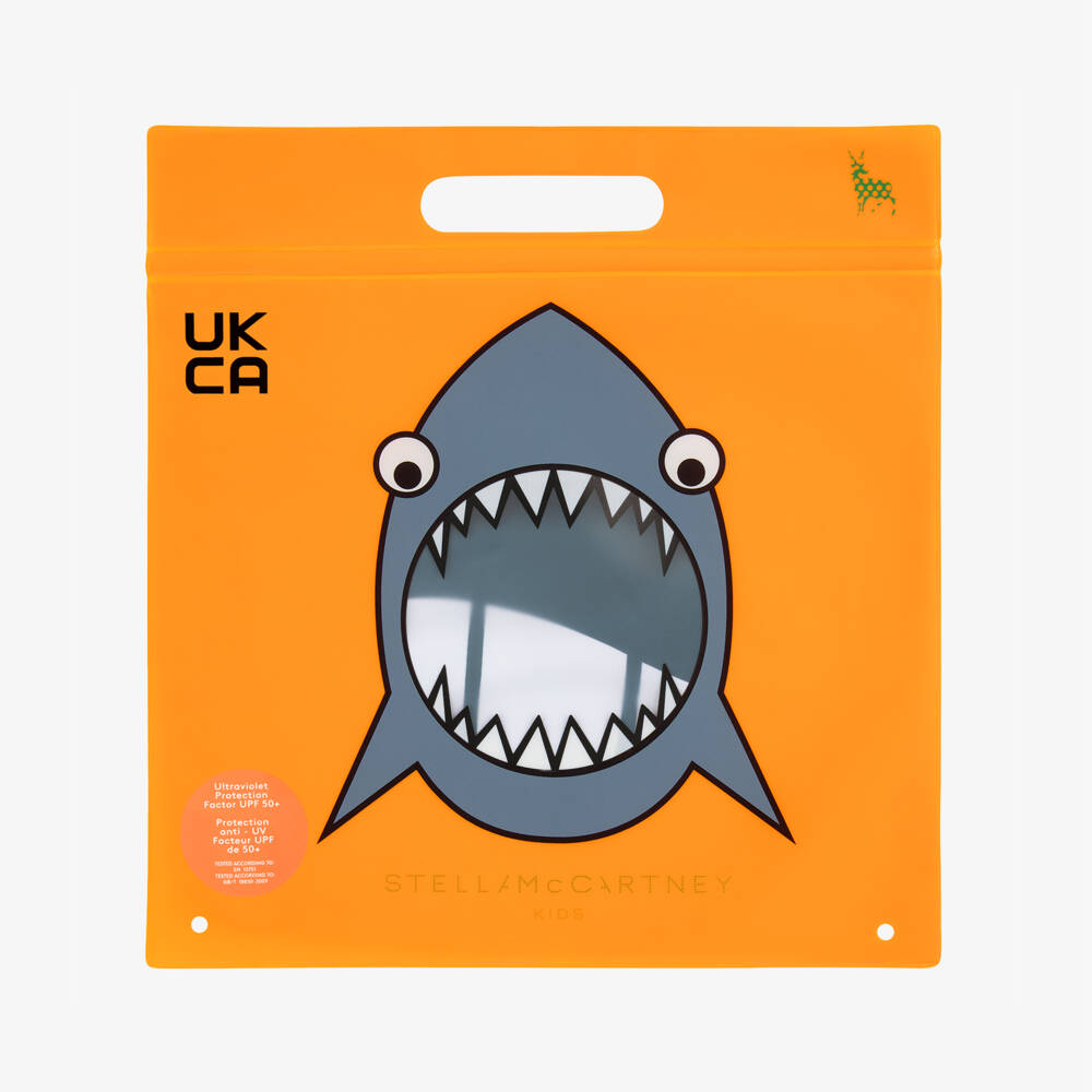 Stella McCartney Kids-Boys Blue Whale Print Sun Protective Swim Top (UPF50+) | Childrensalon