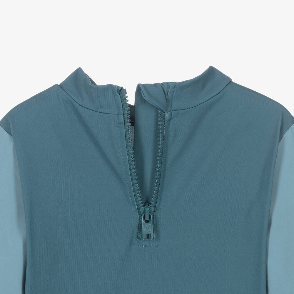 Stella McCartney Kids-Boys Blue Whale Print Sun Protective Swim Top (UPF50+) | Childrensalon