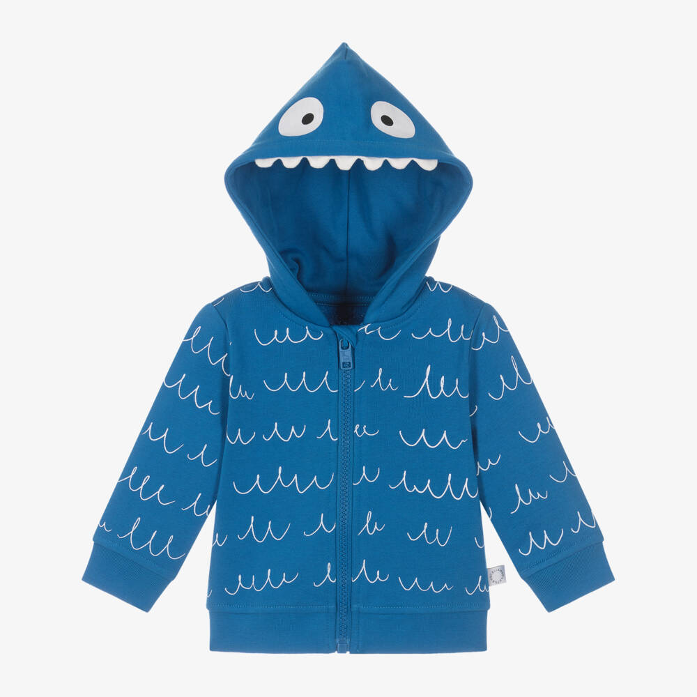 Stella McCartney Kids-Хлопковый синий худи для мальчиков с Йети | Childrensalon