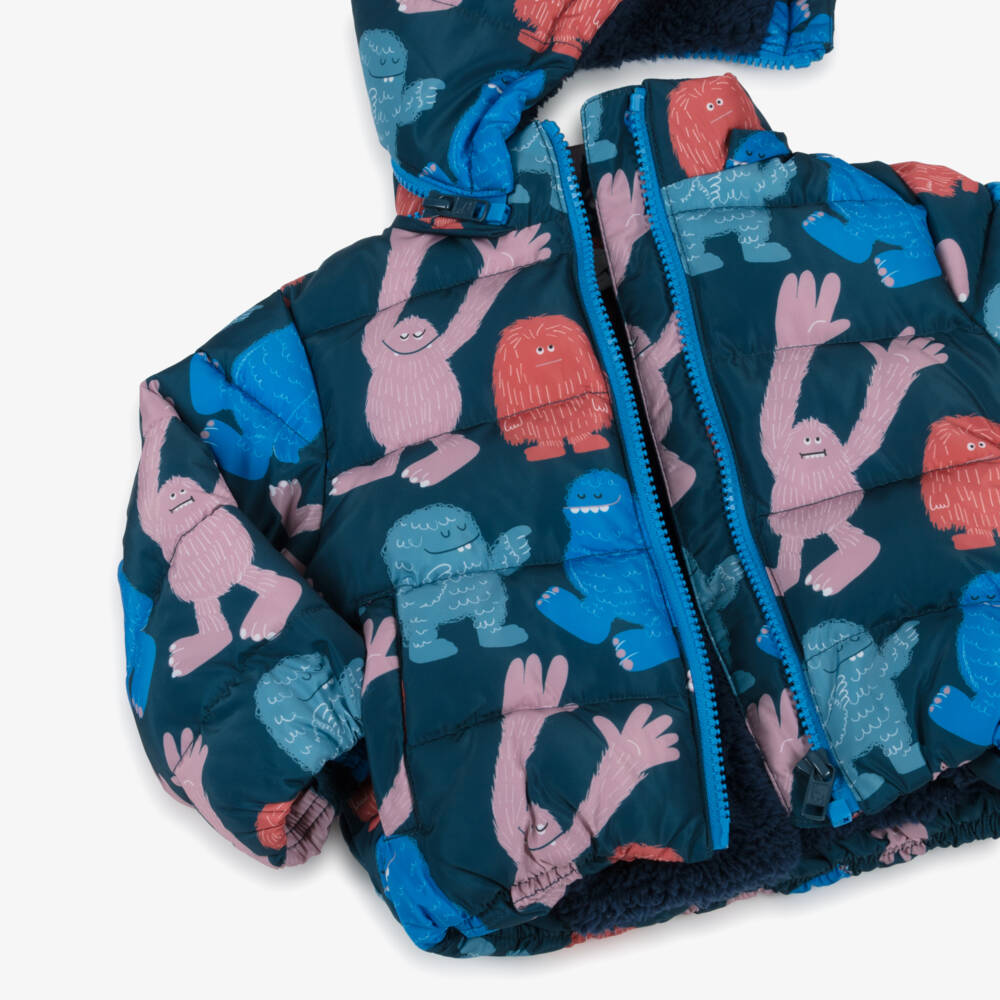 Stella McCartney Kids-Boys Blue Yeti Print Jacket | Childrensalon