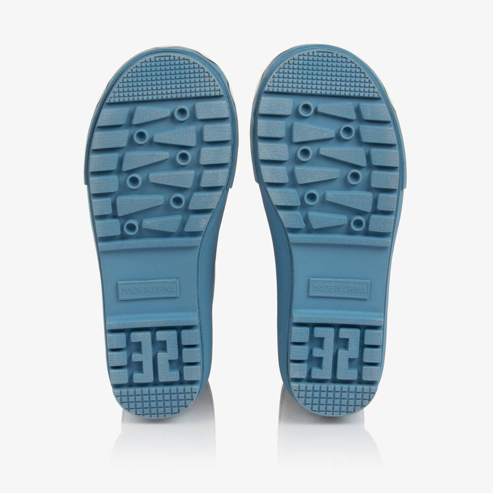 Stella McCartney Kids-Boys Blue Yeti Rain Boots | Childrensalon
