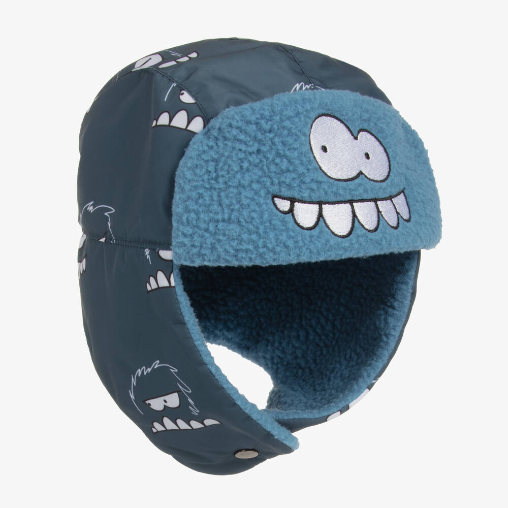 Stella McCartney Kids-Boys Blue Yeti Trapper Hat | Childrensalon