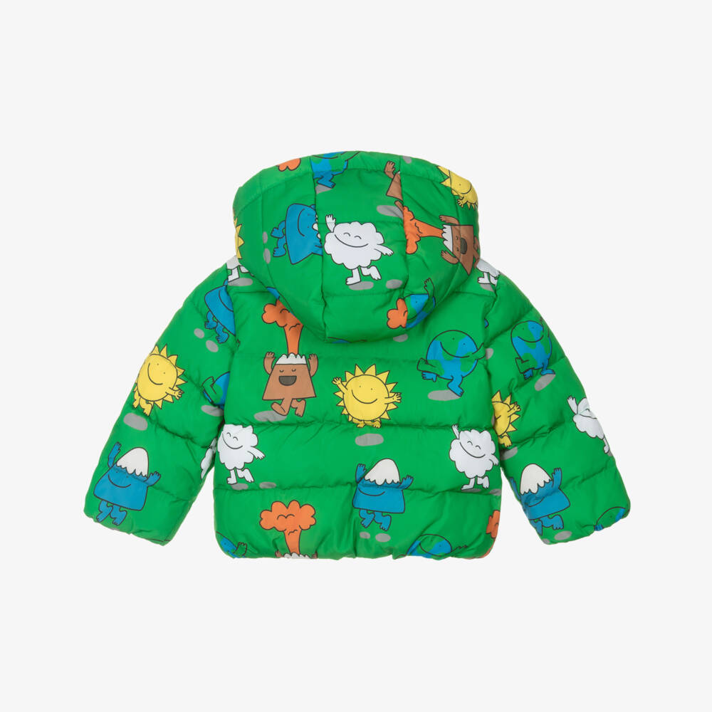 Stella McCartney Kids-جاكيت مبطن لون أخضر للأولاد | Childrensalon