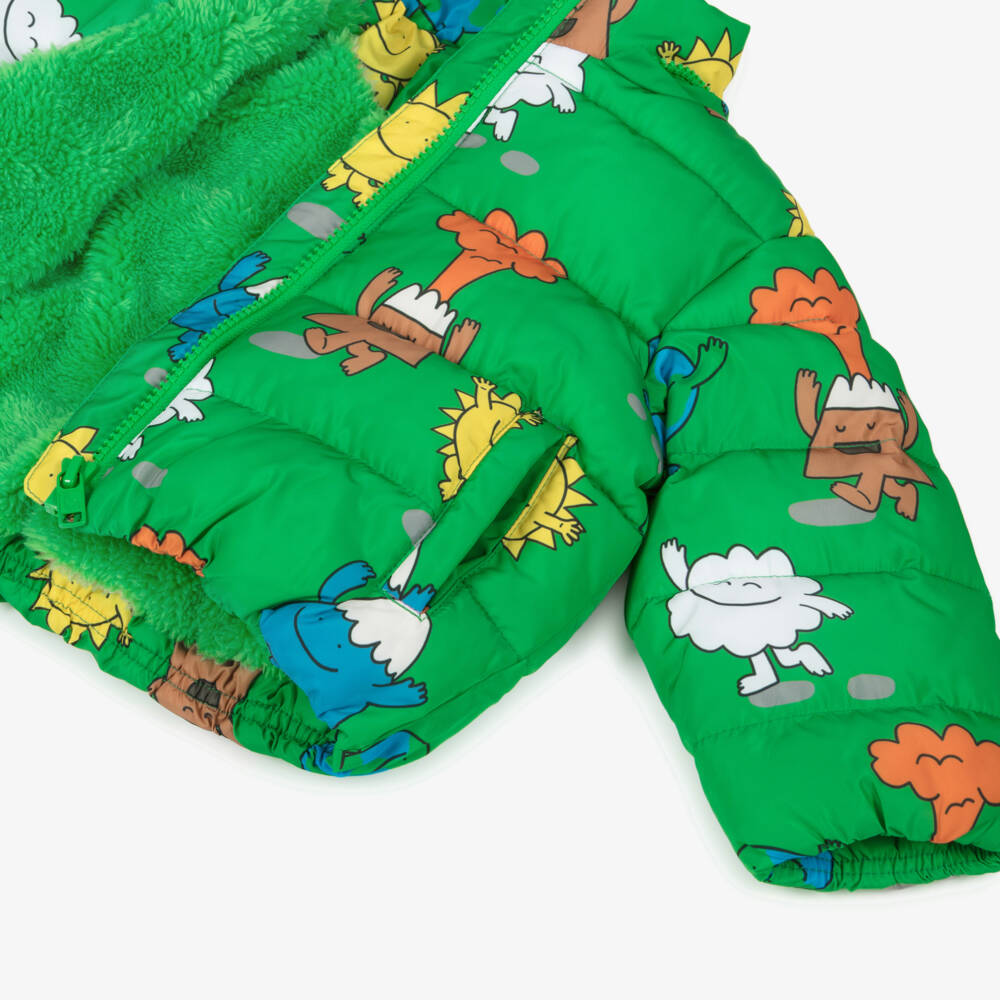 Stella McCartney Kids-جاكيت مبطن لون أخضر للأولاد | Childrensalon