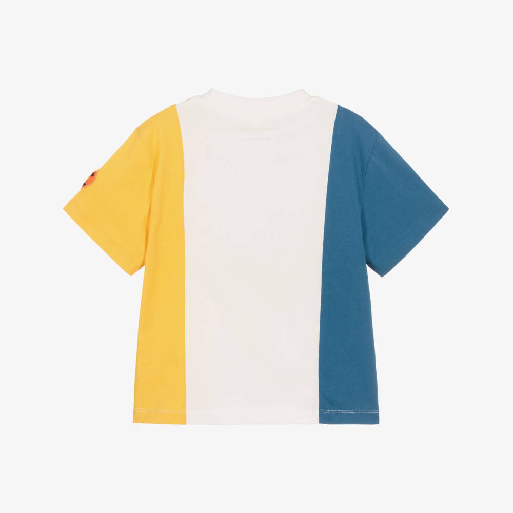 Stella McCartney Kids-Boys Colourblock Play Cool Cotton T-Shirt | Childrensalon
