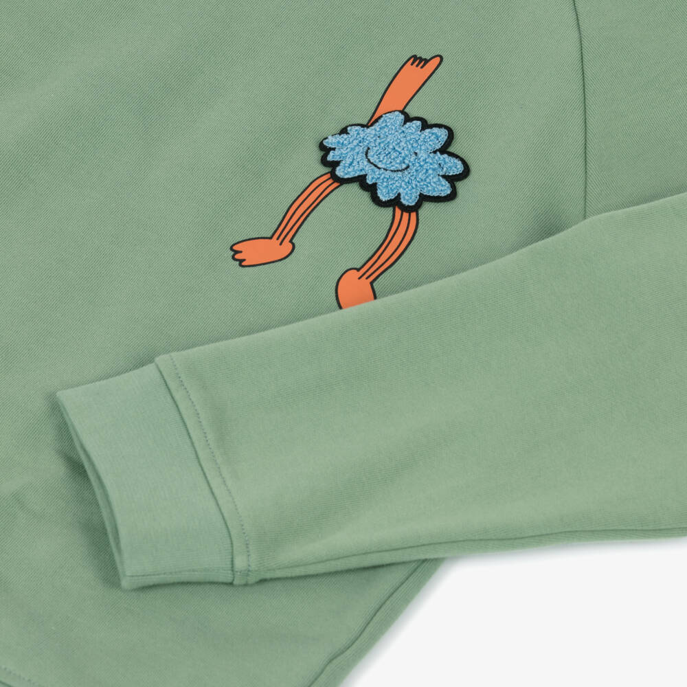 Stella McCartney Kids-Boys Green Being Kind is Cool Sweatshirt | Childrensalon