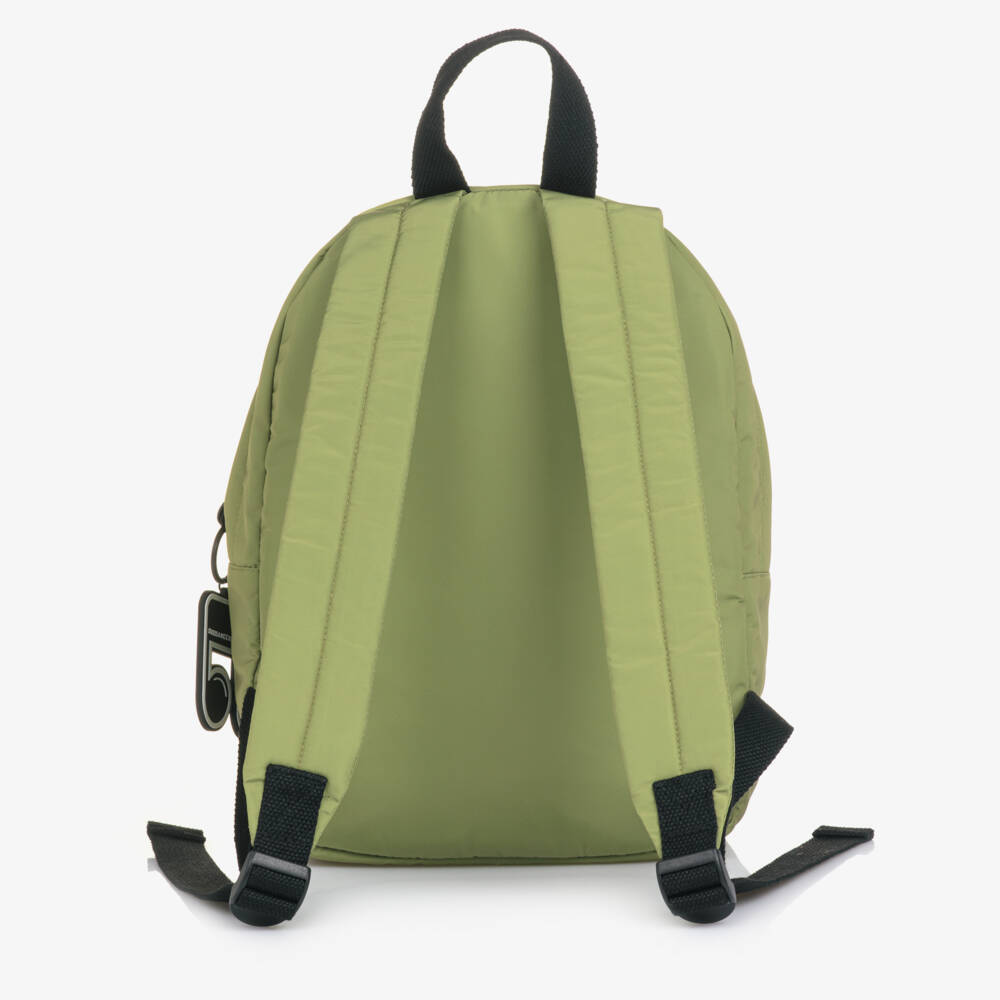 Stella McCartney Kids-حقيبة ظهر صغيرة بتصميم حشرة لون أخضر للأولاد (32 سم) | Childrensalon