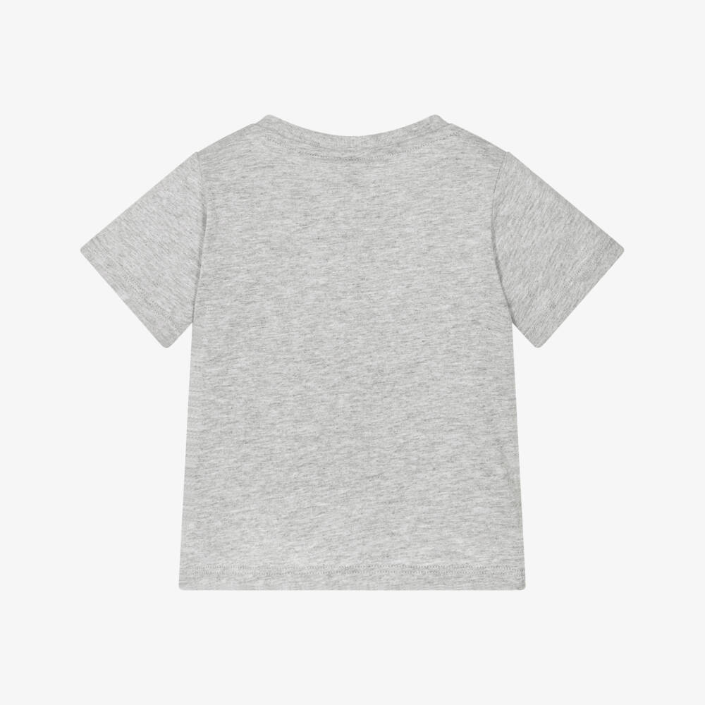 Stella McCartney Kids-Boys Grey Guitar Print Cotton T-Shirt | Childrensalon