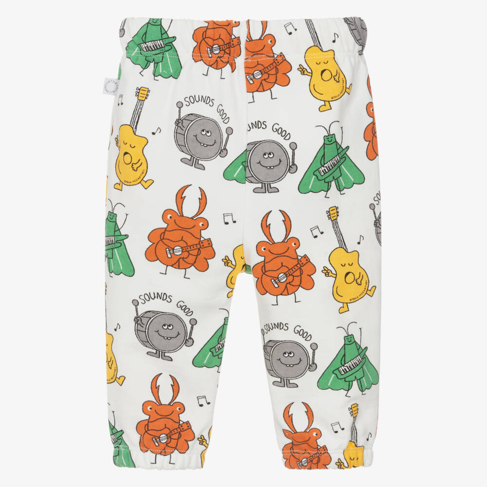 Stella McCartney Kids-بنطلون رياضي قطن لون عاجي للأولاد | Childrensalon