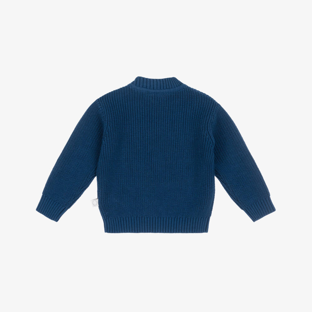 Stella McCartney Kids-كنزة صوفية زرقاء داكنة للأولاد | Childrensalon