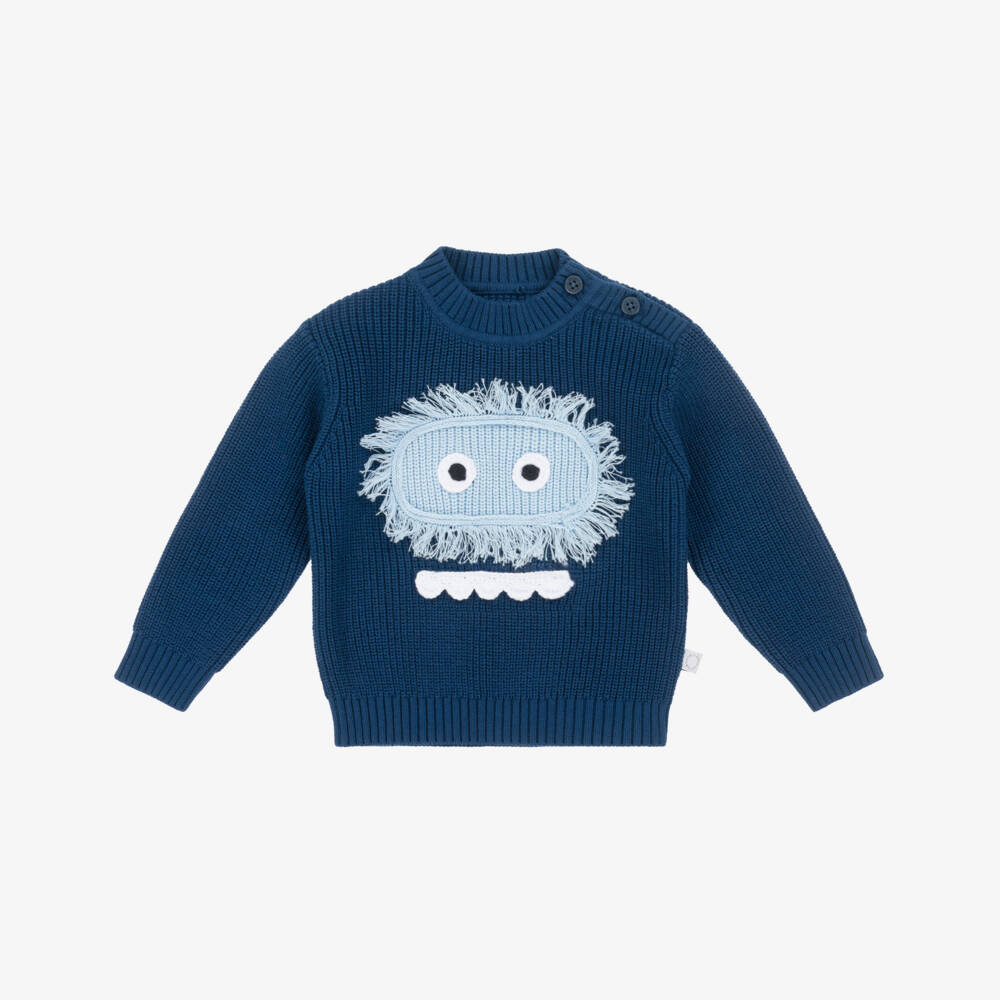 Stella McCartney Kids-Свитер синий Yeti для мальчиков | Childrensalon
