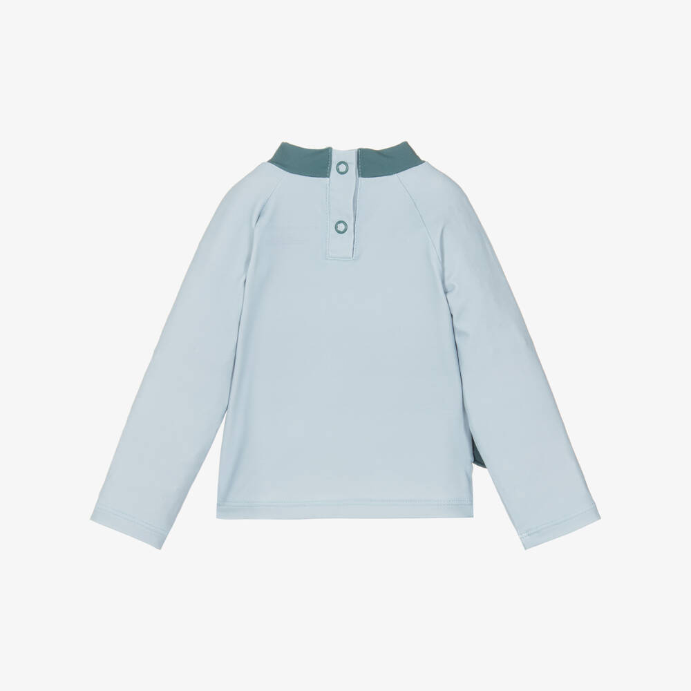 Stella McCartney Kids-توب سباحة للأولاد UPF50+ لون أزرق فاتح | Childrensalon