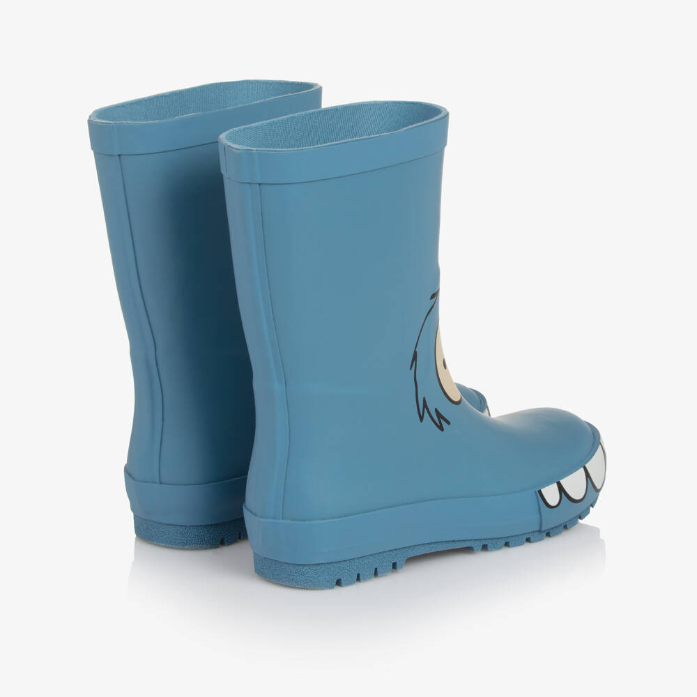Stella McCartney Kids-Boys Playful Blue Yeti Boots | Childrensalon