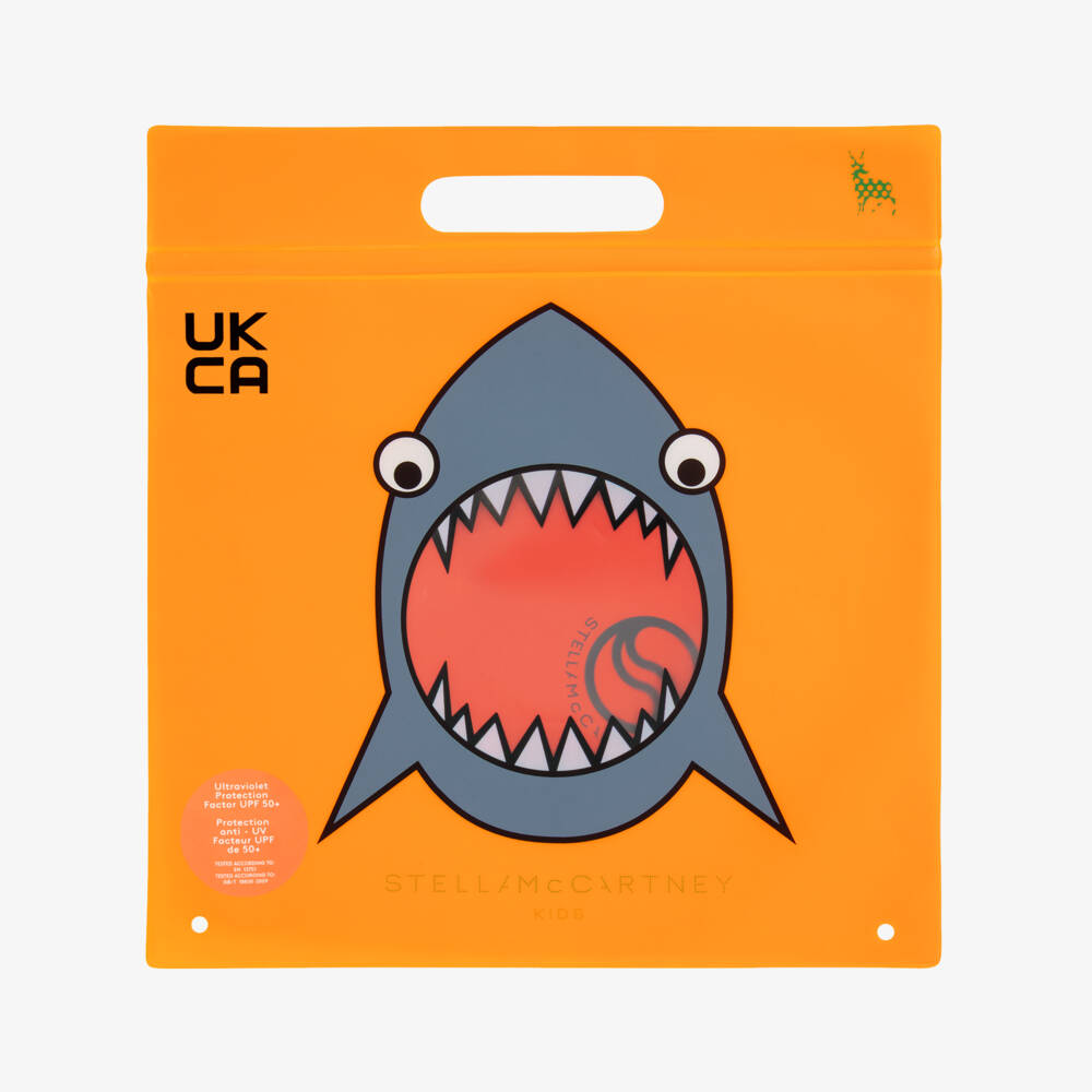 Stella McCartney Kids-Boys Red Logo Swim Shorts | Childrensalon