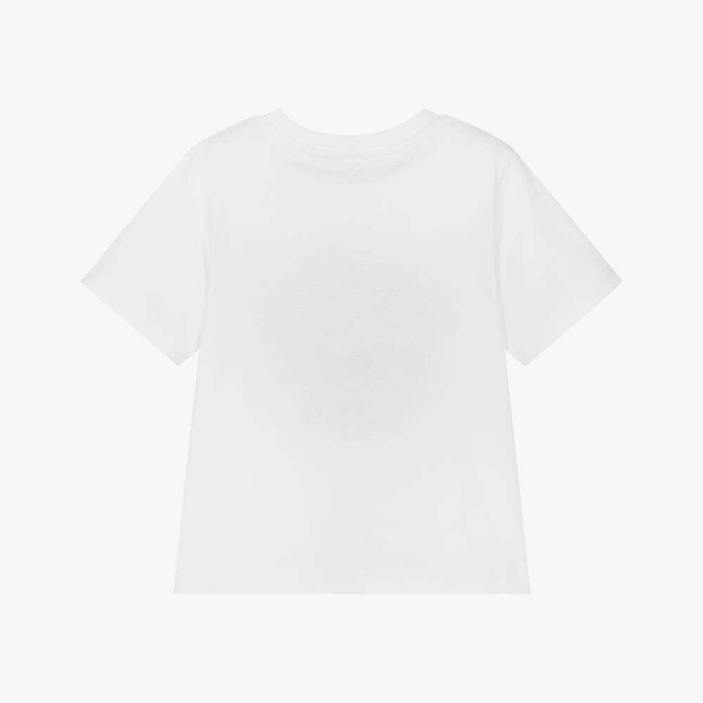 Stella McCartney Kids-Футболка из хлопка с белым йети для мальчиков | Childrensalon