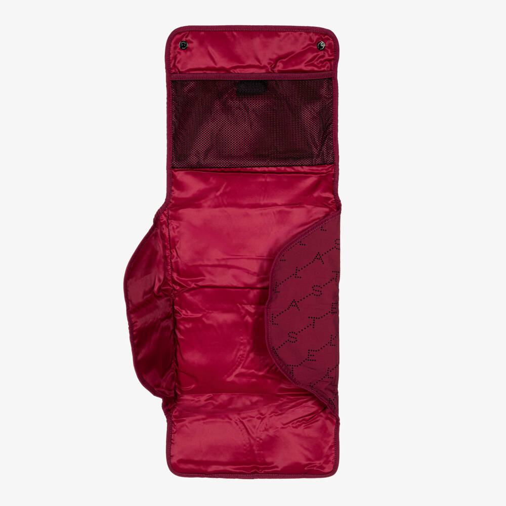 Stella McCartney Kids-Burgundy Padded Baby Changing Bag (30cm) | Childrensalon