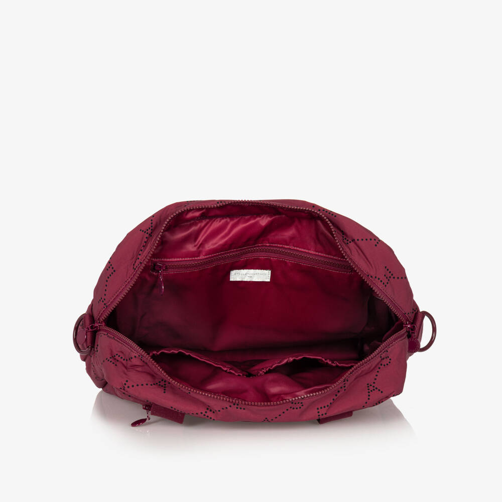 Stella McCartney Kids-Burgundy Padded Baby Changing Bag (30cm) | Childrensalon