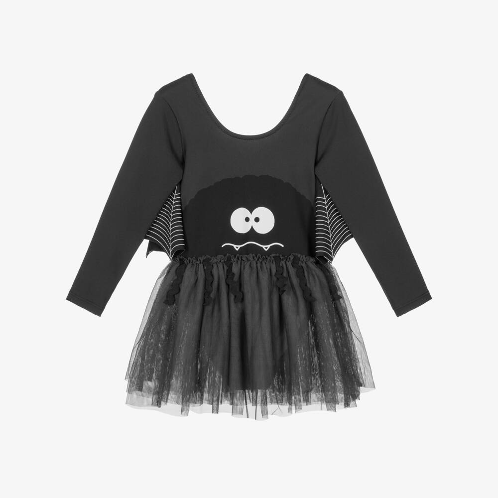 Stella McCartney Kids-Girls Black Halloween Spider Dress | Childrensalon