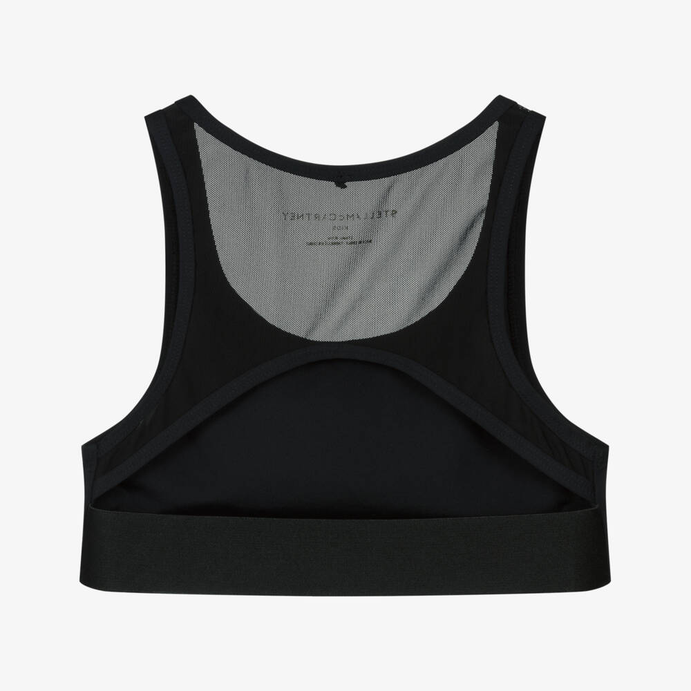 Stella McCartney Kids-توب رياضي قصير لون أسود للبنات | Childrensalon