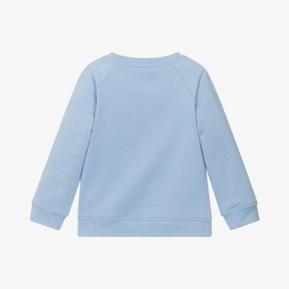 Stella McCartney Kids-Girls Blue Cotton Fairy Sweatshirt | Childrensalon