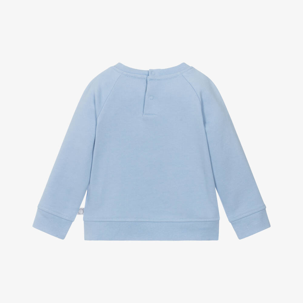 Stella McCartney Kids-Girls Blue Cotton Fairy Sweatshirt | Childrensalon