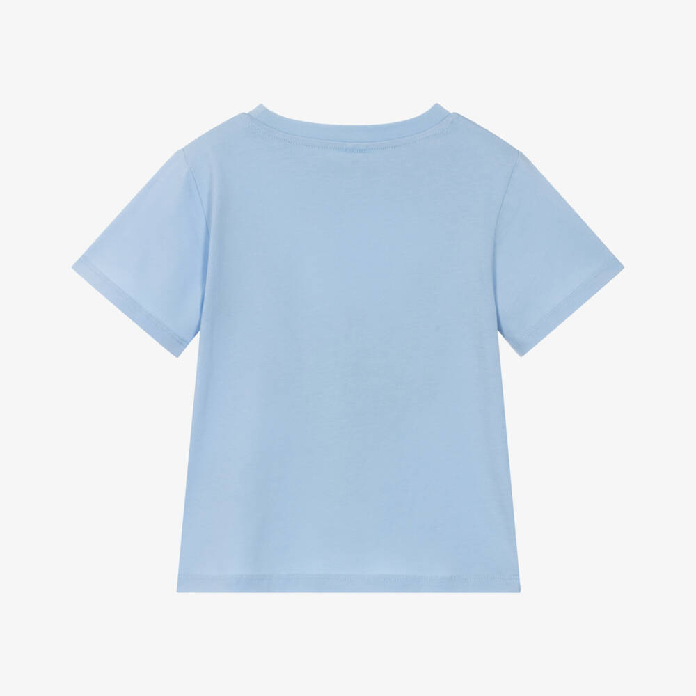 Stella McCartney Kids-Girls Blue Cotton Fairy Wand T-Shirt | Childrensalon