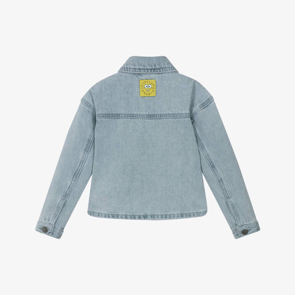 Stella McCartney Kids-Girls Blue Denim SpongeBob Jacket | Childrensalon