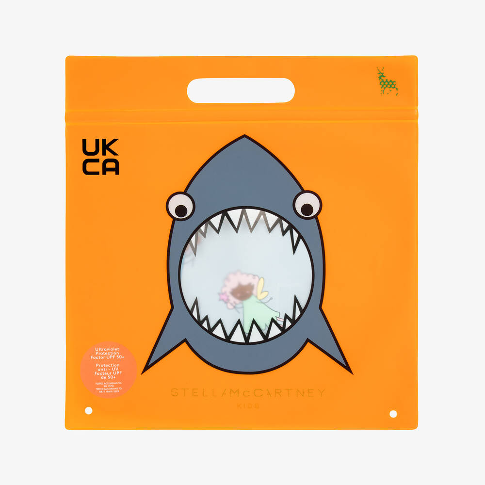 Stella McCartney Kids-Girls Blue Fairies Swimsuit (UPF50+) | Childrensalon